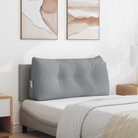 Cuscino per Schiena Grigio chiaro 100 x 24 x 50 cm Tessuto 42014441