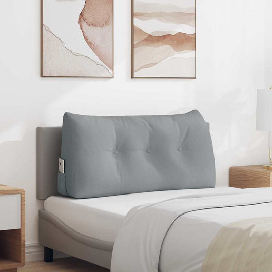 Cuscino per Schiena Grigio chiaro 100 x 24 x 50 cm Tessuto 42014441