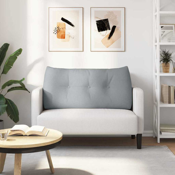 Cuscino per Schiena Grigio chiaro 100 x 24 x 50 cm Tessuto 42014441