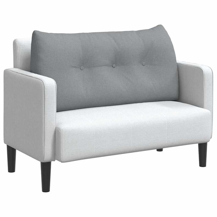 Cuscino per Schiena Grigio chiaro 100 x 24 x 50 cm Tessuto 42014441