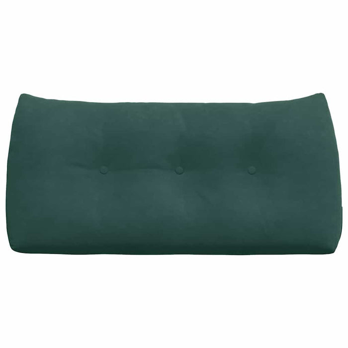 Cuscino per Schiena Verde Scuro 100 x 24 x 50 cm Velluto 42014460