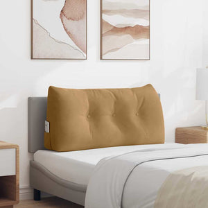 Cuscino per Schiena Marrone 100 x 24 x 50 cm Velluto 42014466