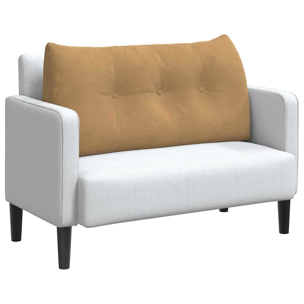 Cuscino per Schiena Marrone 100 x 24 x 50 cm Velluto 42014466