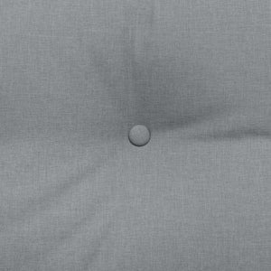 Cuscino per Schiena Grigio chiaro 120 x 24 x 50 cm Tessuto 42014470