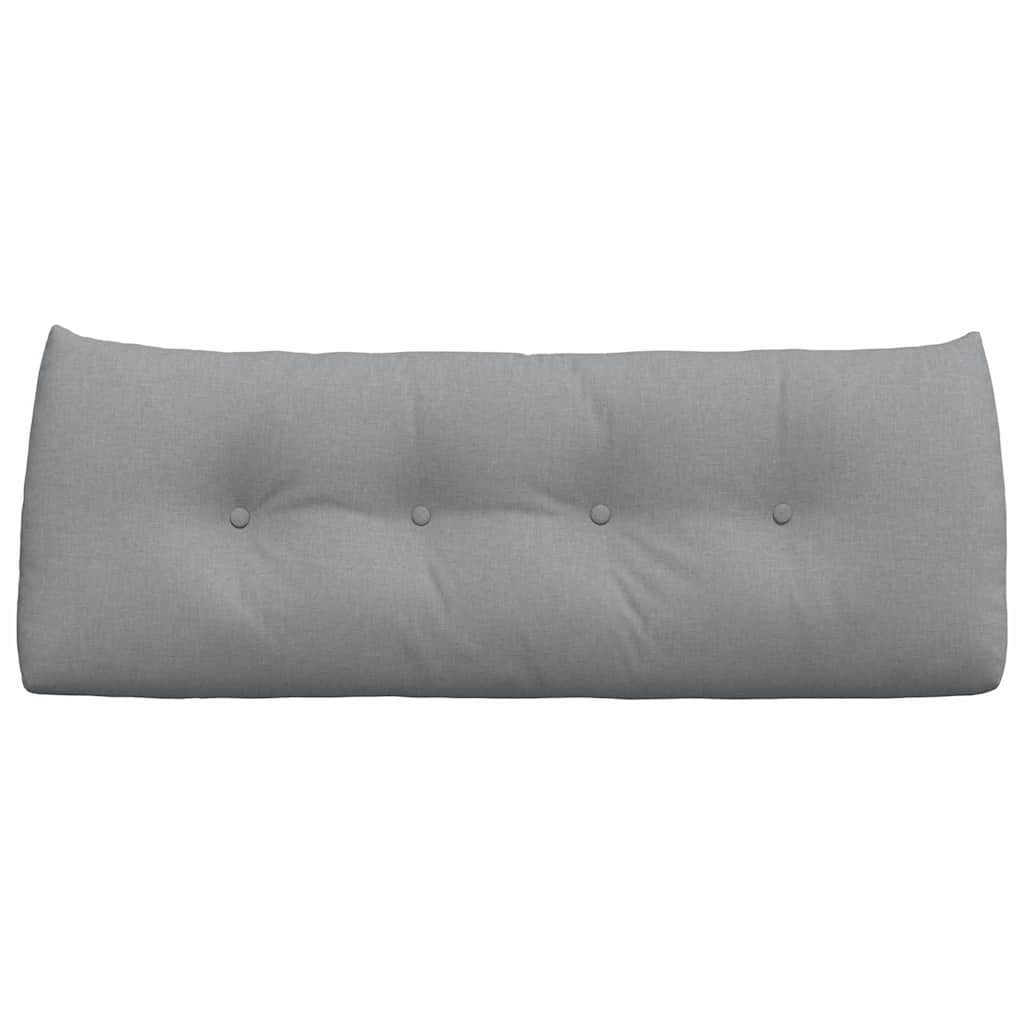 Cuscino per Schiena Grigio chiaro 120 x 24 x 50 cm Tessuto 42014470