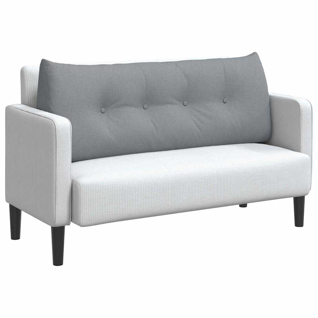 Cuscino per Schiena Grigio chiaro 120 x 24 x 50 cm Tessuto 42014470