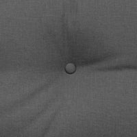 Cuscino per Schiena Grigio scuro 120 x 24 x 50 cm Tessuto 42014471