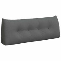 Cuscino per Schiena Grigio scuro 120 x 24 x 50 cm Tessuto 42014471