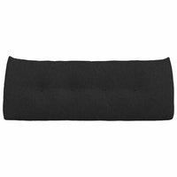 Cuscino per Schiena Nero 120 x 24 x 50 cm Tessuto 42014472