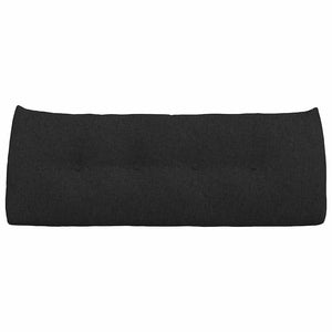 Cuscino per Schiena Nero 120 x 24 x 50 cm Tessuto 42014472