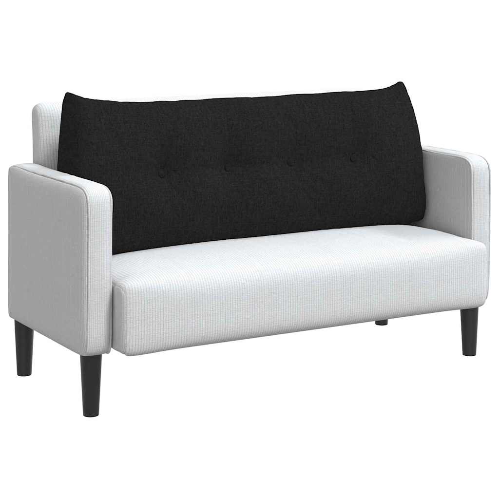 Cuscino per Schiena Nero 120 x 24 x 50 cm Tessuto 42014472