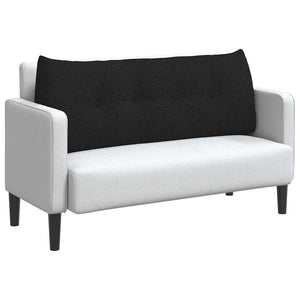 Cuscino per Schiena Nero 120 x 24 x 50 cm Tessuto 42014472