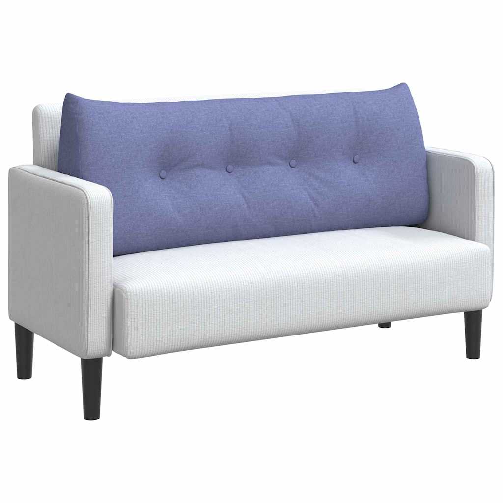 Cuscino per Schiena Blu jeans 120 x 24 x 50 cm Tessuto 42014484