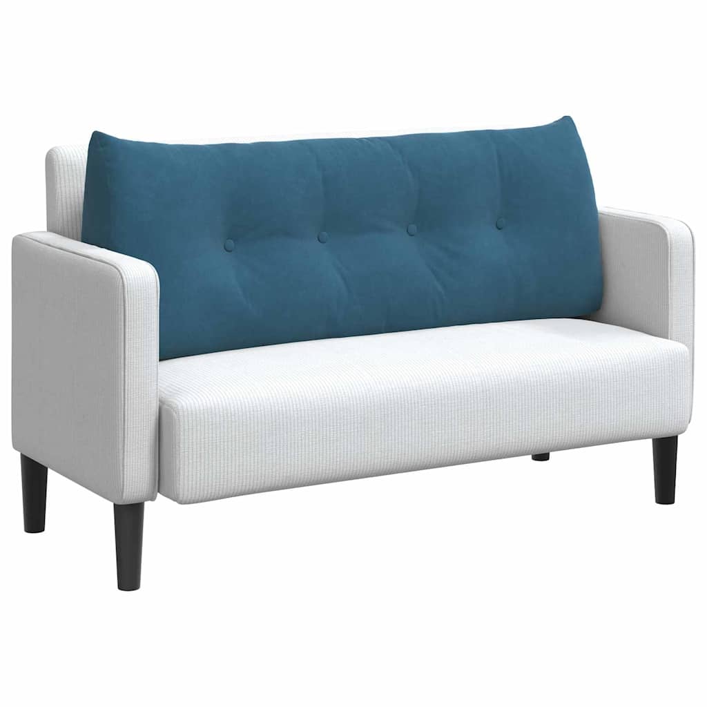 Cuscino per Schiena Blu 120 x 24 x 50 cm Velluto 42014486