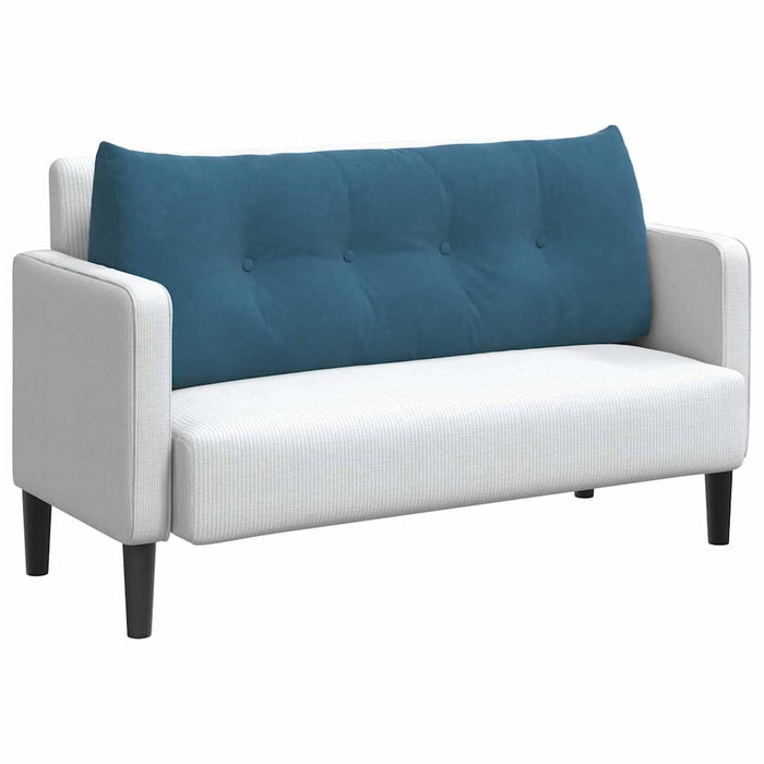 Cuscino per Schiena Blu 120 x 24 x 50 cm Velluto 42014486