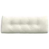 Cuscino per Schiena Crema 120 x 24 x 50 cm Velluto 42014496