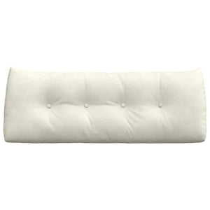 Cuscino per Schiena Crema 120 x 24 x 50 cm Velluto 42014496