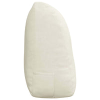 Cuscino per Schiena Crema 120 x 24 x 50 cm Velluto 42014496