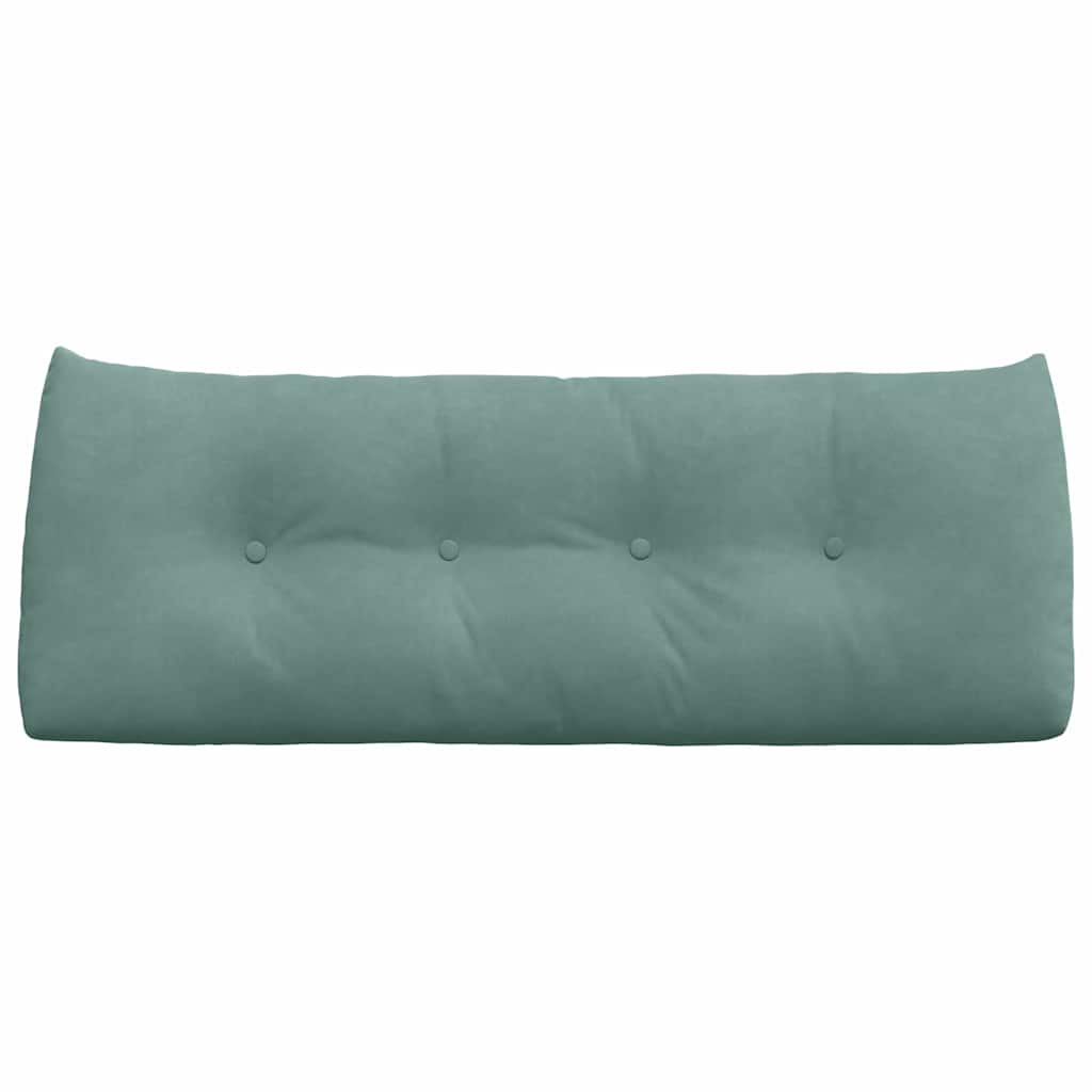 Cuscino per Schiena Verde Mare 120 x 24 x 50 cm Velluto 42014497