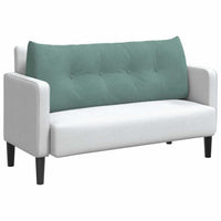 Cuscino per Schiena Verde Mare 120 x 24 x 50 cm Velluto 42014497