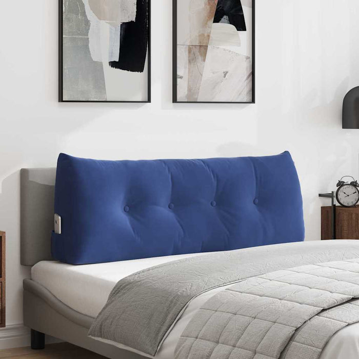 Cuscino per Schiena Blu Polizia 120 x 24 x 50 cm Velluto 42014498