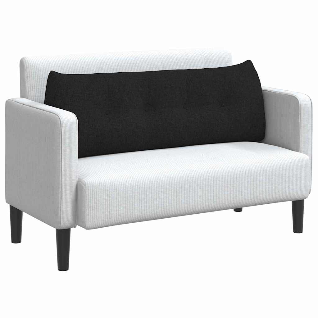 Cuscino per Schiena Nero 140 x 24 x 50 cm Tessuto 42014501