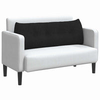 Cuscino per Schiena Nero 140 x 24 x 50 cm Tessuto 42014501