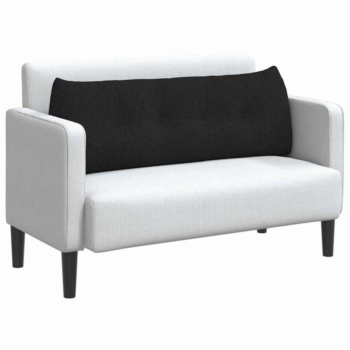 Cuscino per Schiena Nero 140 x 24 x 50 cm Tessuto 42014501