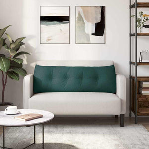 Cuscino per Schiena Verde Scuro 140 x 24 x 50 cm Tessuto 42014504