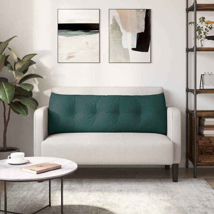 Cuscino per Schiena Verde Scuro 140 x 24 x 50 cm Tessuto 42014504