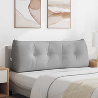 Cuscino per Schiena Grigio Nuvola 140 x 24 x 50 cm Tessuto 42014512