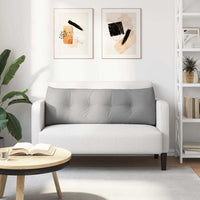 Cuscino per Schiena Grigio Nuvola 140 x 24 x 50 cm Tessuto 42014512