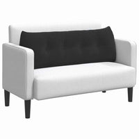 Cuscino per Schiena Nero 140 x 24 x 50 cm Velluto 42014522