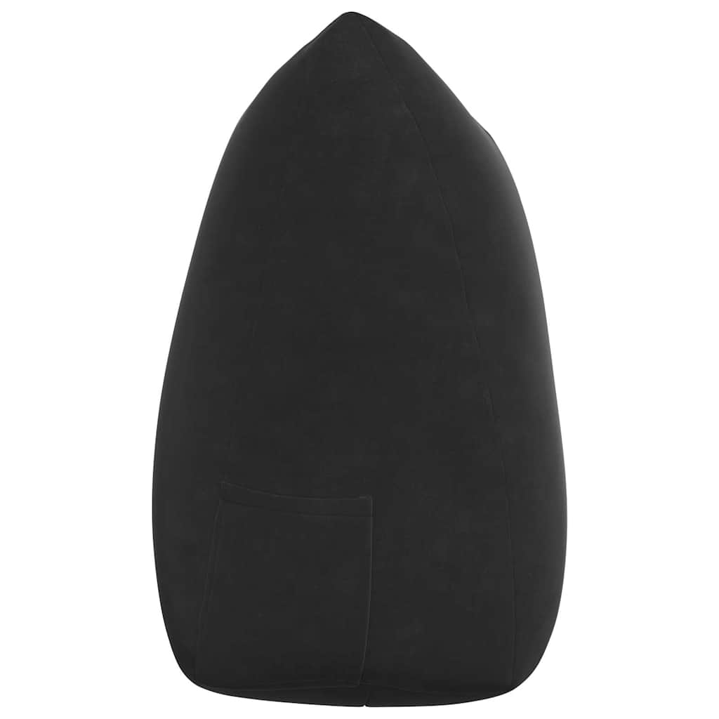 Cuscino per Schiena Nero 140 x 24 x 50 cm Velluto 42014522