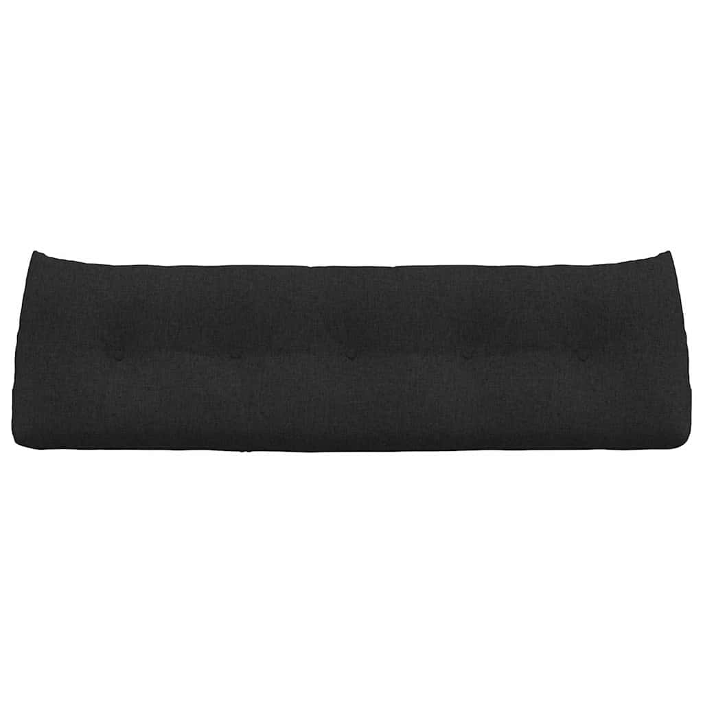 Cuscino per Schiena Nero 160 x 24 x 50 cm Tessuto 42014530