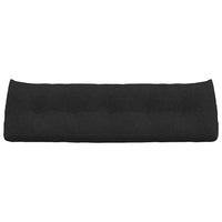Cuscino per Schiena Nero 160 x 24 x 50 cm Tessuto 42014530