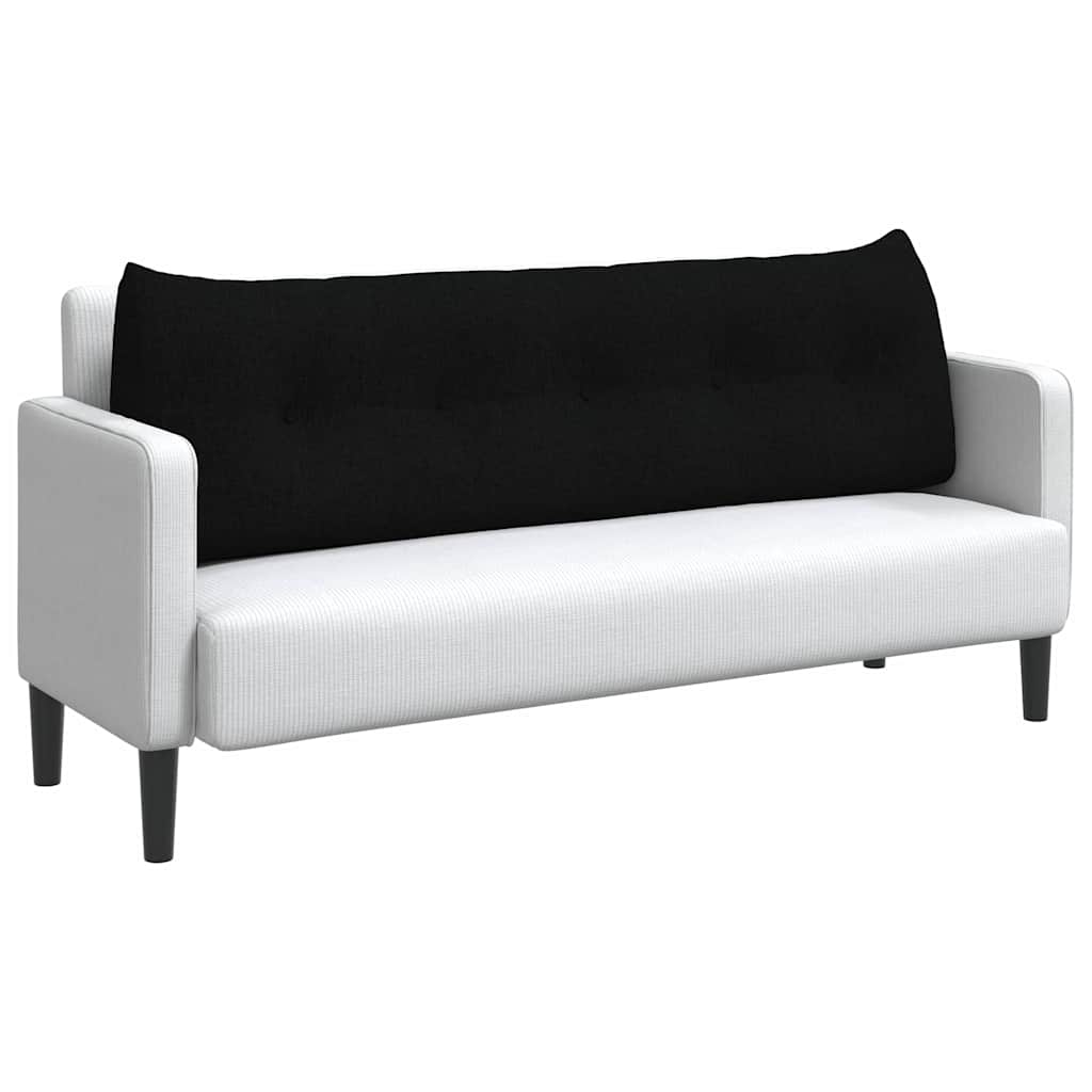 Cuscino per Schiena Nero 160 x 24 x 50 cm Tessuto 42014530