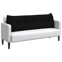 Cuscino per Schiena Nero 160 x 24 x 50 cm Tessuto 42014530