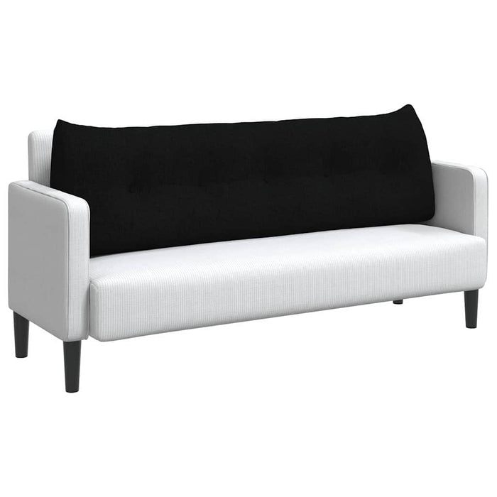 Cuscino per Schiena Nero 160 x 24 x 50 cm Tessuto 42014530