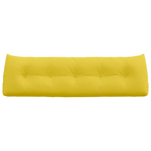 Cuscino per Schiena Giallo Chiaro 160 x 24 x 50 cm Tessuto 42014537