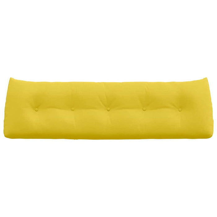 Cuscino per Schiena Giallo Chiaro 160 x 24 x 50 cm Tessuto 42014537