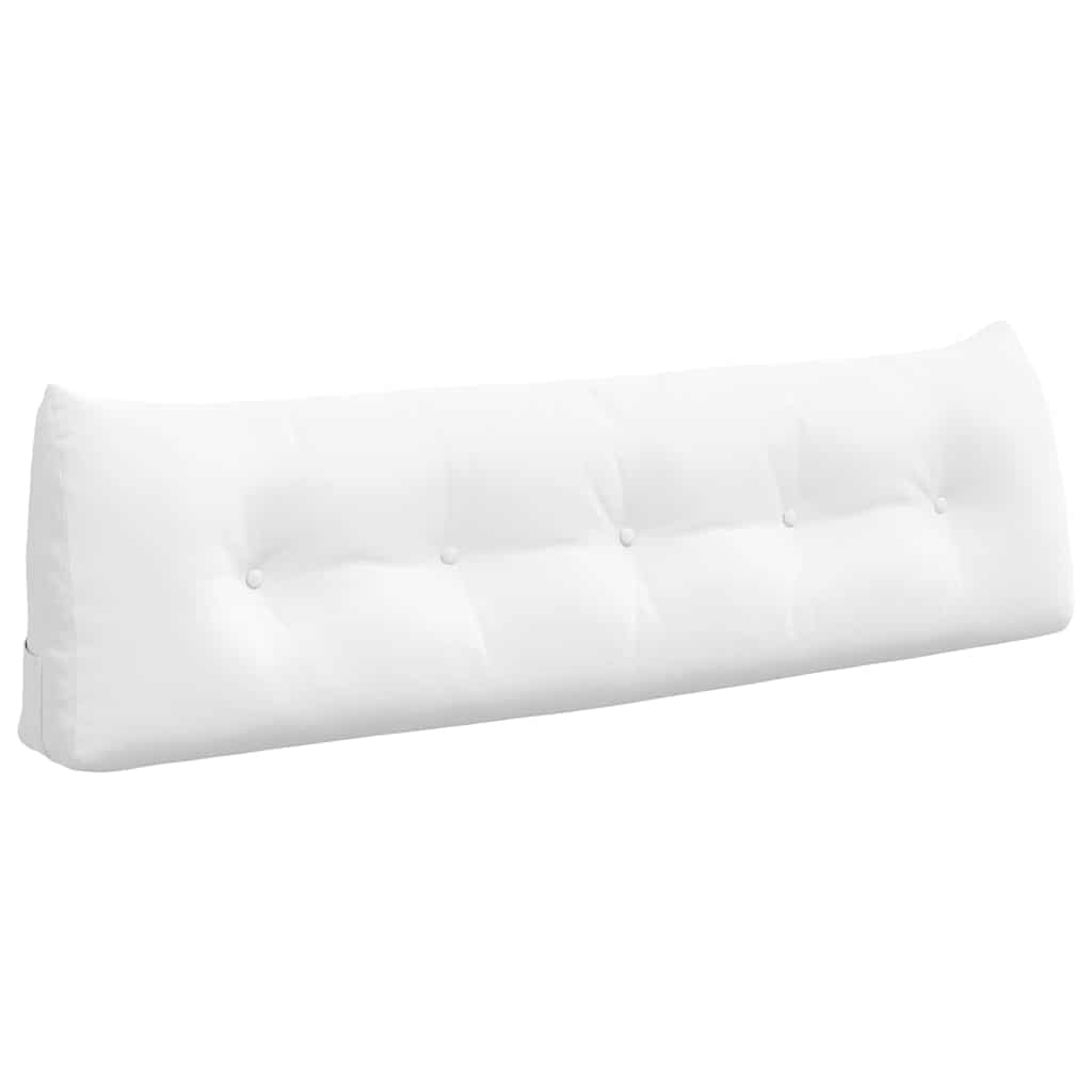 Cuscino per Schiena Bianco 160 x 24 x 50 cm Tessuto 42014539