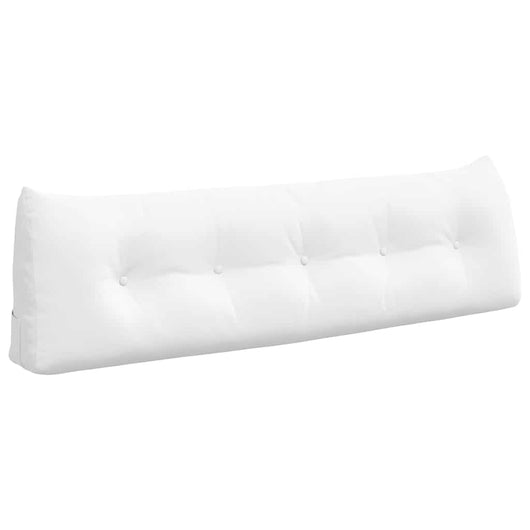 Cuscino per Schiena Bianco 160 x 24 x 50 cm Tessuto 42014539