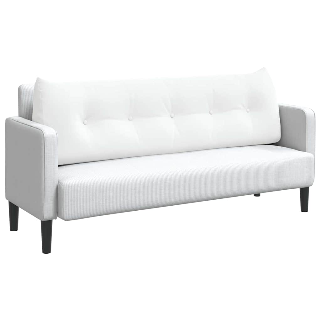 Cuscino per Schiena Bianco 160 x 24 x 50 cm Tessuto 42014539