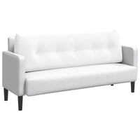 Cuscino per Schiena Bianco 160 x 24 x 50 cm Tessuto 42014539