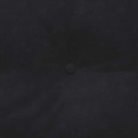 Cuscino per Schiena Nero 160 x 24 x 50 cm Velluto 42014551