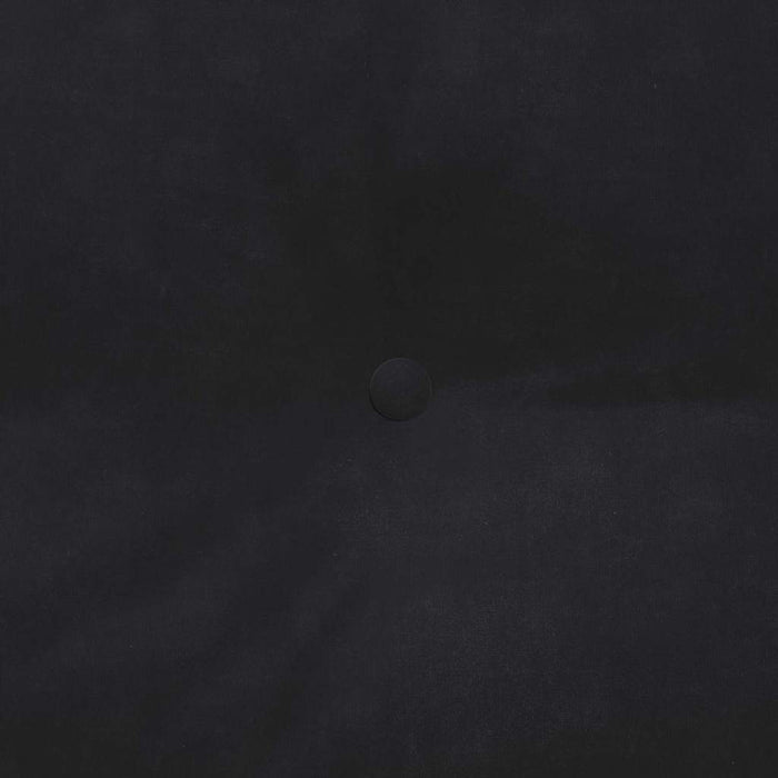 Cuscino per Schiena Nero 160 x 24 x 50 cm Velluto 42014551