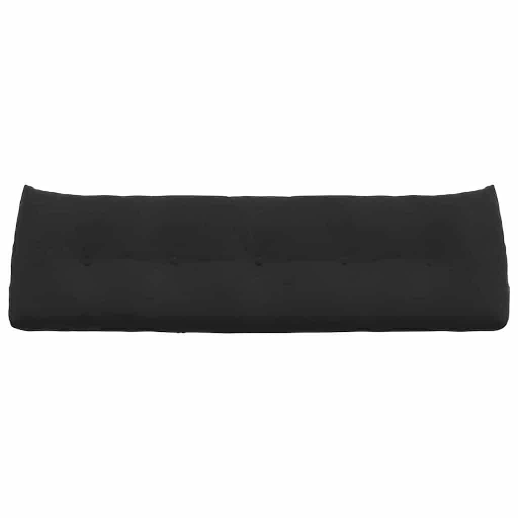 Cuscino per Schiena Nero 160 x 24 x 50 cm Velluto 42014551