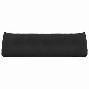 Cuscino per Schiena Nero 160 x 24 x 50 cm Velluto 42014551
