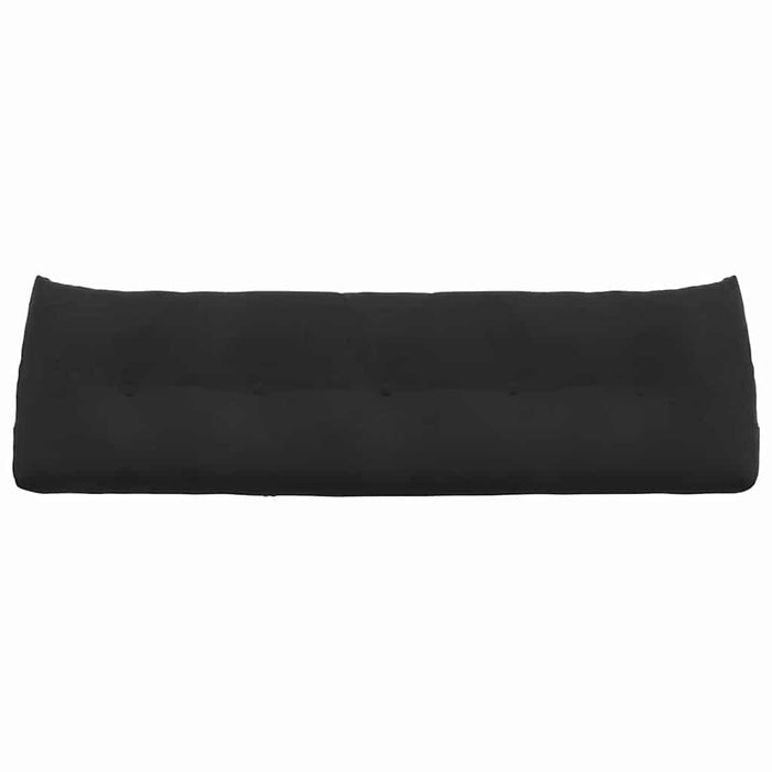 Cuscino per Schiena Nero 160 x 24 x 50 cm Velluto 42014551